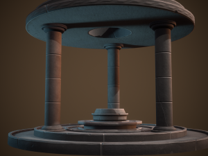 Stylized altar Model 3D