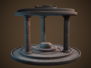 Stylized altar Model 3D