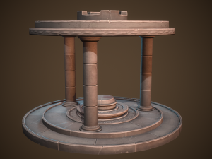 Stylized altar Model 3D