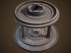 Stylized altar Model 3D