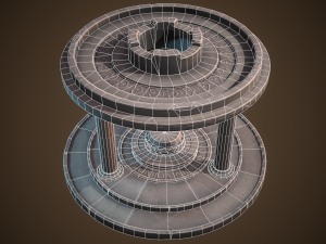 Stylized altar Model 3D