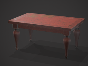 Old table Modèle 3D