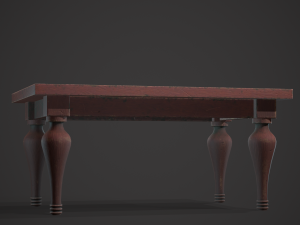 Old table Modèle 3D
