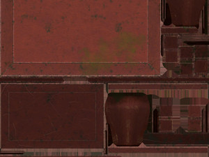 Old table Modèle 3D