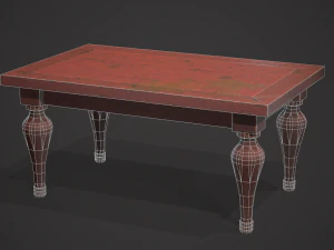 Old table 3D Model