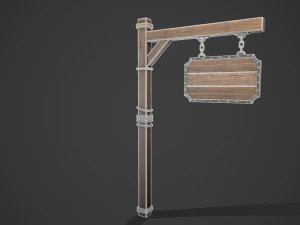 Signboard 3D Model