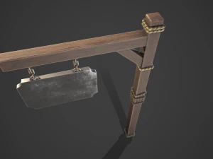 Signboard 3D Model