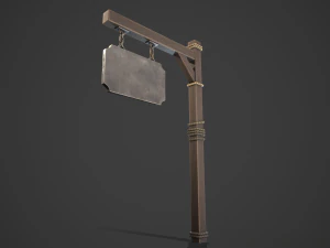 Signboard 3D Model