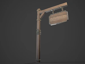 Signboard 3D Model
