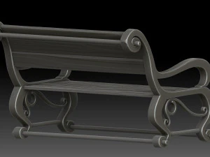 Stylized bench 3D Model
