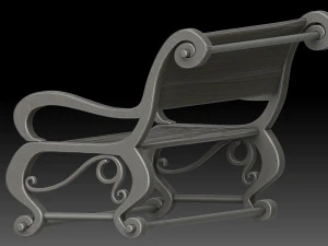 Stylized bench 3D Model