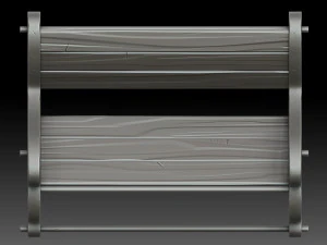 Stylized bench 3D Model