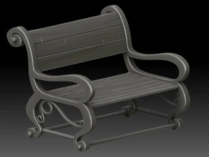 Stylized bench 3D Model