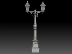 Stylized street light 3D मॉडल