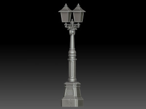 Stylized street light 3D Model