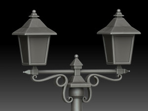 Stylized street light 3D Model