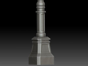 Stylized street light 3D Model
