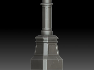 Stylized street light 3D Model