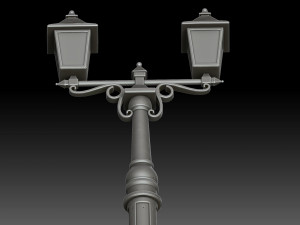 Stylized street light 3D Model