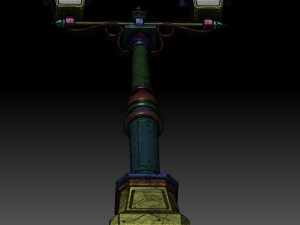 Stylized street light 3D Model