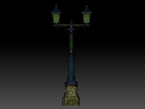 Stylized street light 3D Model
