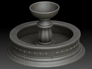 Fonte estilizada Modelo 3D