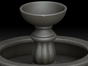 Stylized fountain Modelo 3D