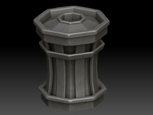 Stylized Trash can 3D Model