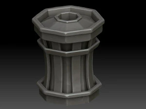 Stylized Trash can 3D Model