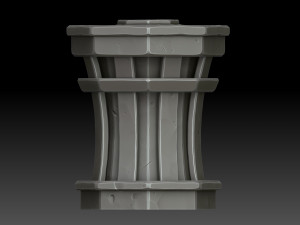 Stylized Trash can 3D Model