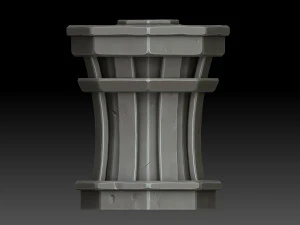Stylized Trash can 3D Model
