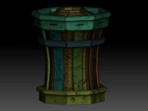 Stylized Trash can 3D Model