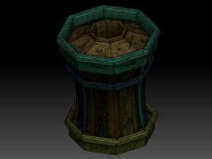Stylized Trash can 3D Model