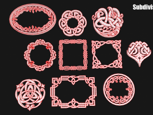 Celtic ornament 3D 模型