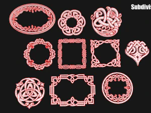 Celtic ornament 3D Model