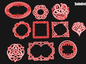 Celtic ornament 3D 模型