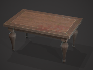 Old table 3D Model