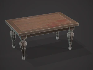 Old table 3D Model