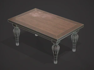 Old table 3D Model