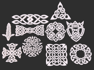 Celtic ornament 3D Model