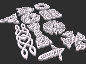 Celtic ornament Model 3D