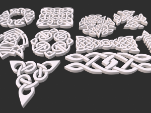 Celtic ornament Model 3D