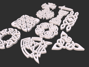 Celtic ornament Model 3D