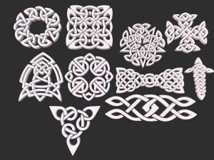 Celtic ornament Model 3D