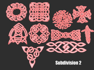 Celtic ornament Model 3D