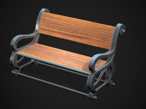 Stylized bench 3D Model