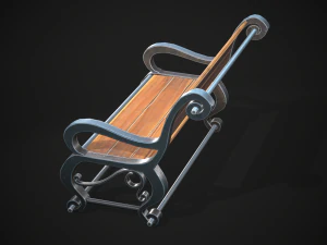 Stylized bench 3D Model