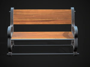 Stylized bench 3D Model