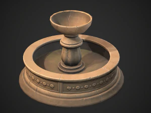 Fonte estilizada Modelo 3D