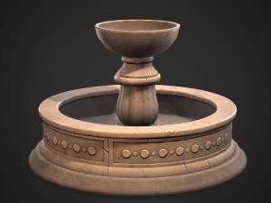 Stylized fountain Modelo 3D